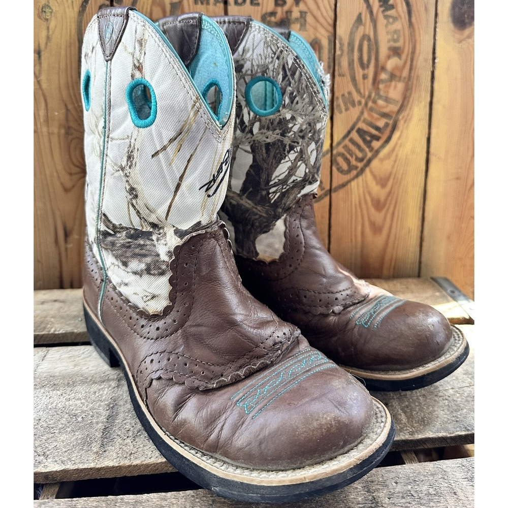 Ariat FatBaby Western Cowgirl Boots 8" Women's Sz 8 Brown